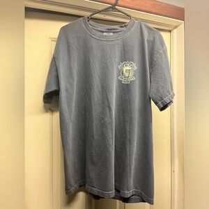 Brew Thru t shirt size large blue